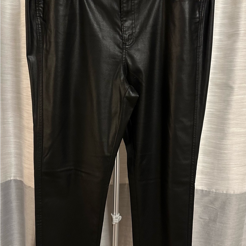 Chico's Coasted Denim Girlfriend Black Ankle Jeans